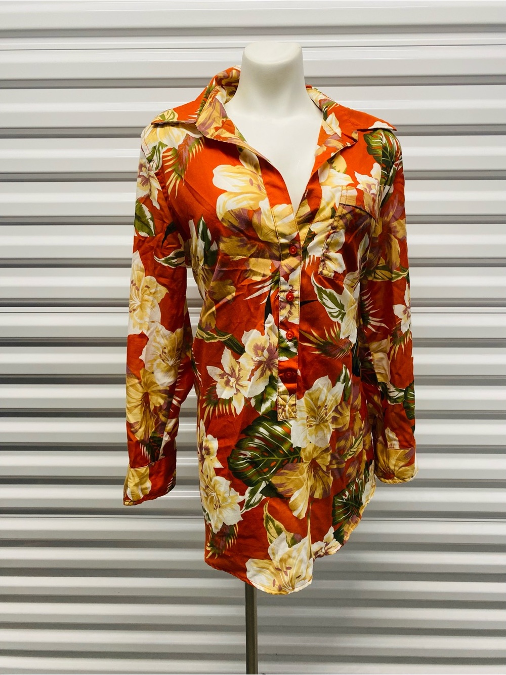 Live 4 Truth Orange Floral Button-Down Shirt